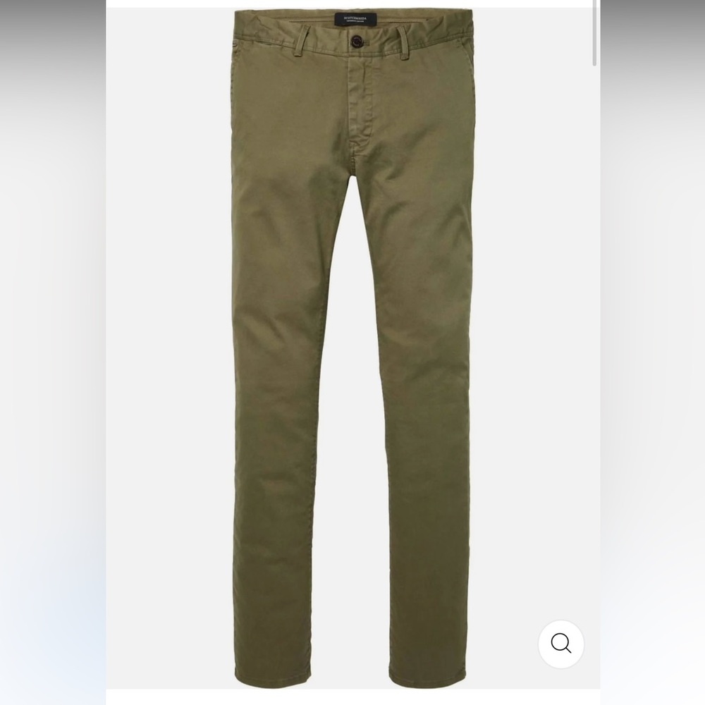 SCOTCH & SODA  Men's Mott Garment Dyed Chino In Teal